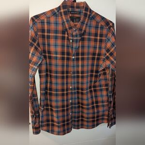 Banana Republic Shirt - M Tall - Orange/Blur